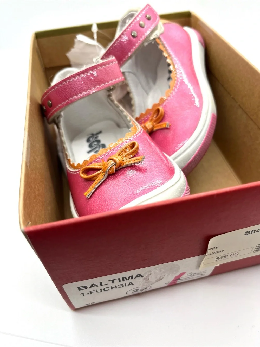 Hot Pink Patent baby mary jane Bopy EURO 4